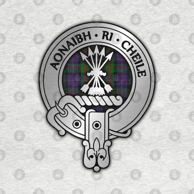 Clan Cameron Crest & Erracht Tartan by Taylor'd Designs